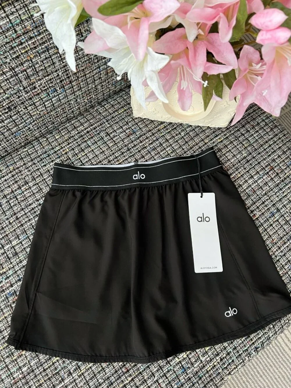 ALO Black Mini Skirt